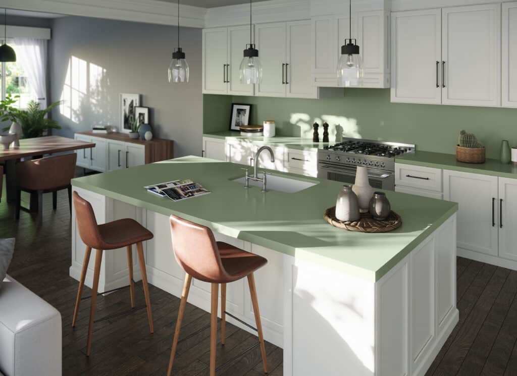 Silestone Kitchen Posidonia Green - Catemar Venezuela SILESTONE, NUEVO PRODUCTO, OUTLET