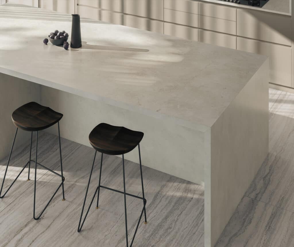 Dekton Pietra Edition Living Cocina Trevi Sandik Detalle - Catemar Venezuela COSENTINO, DEKTON