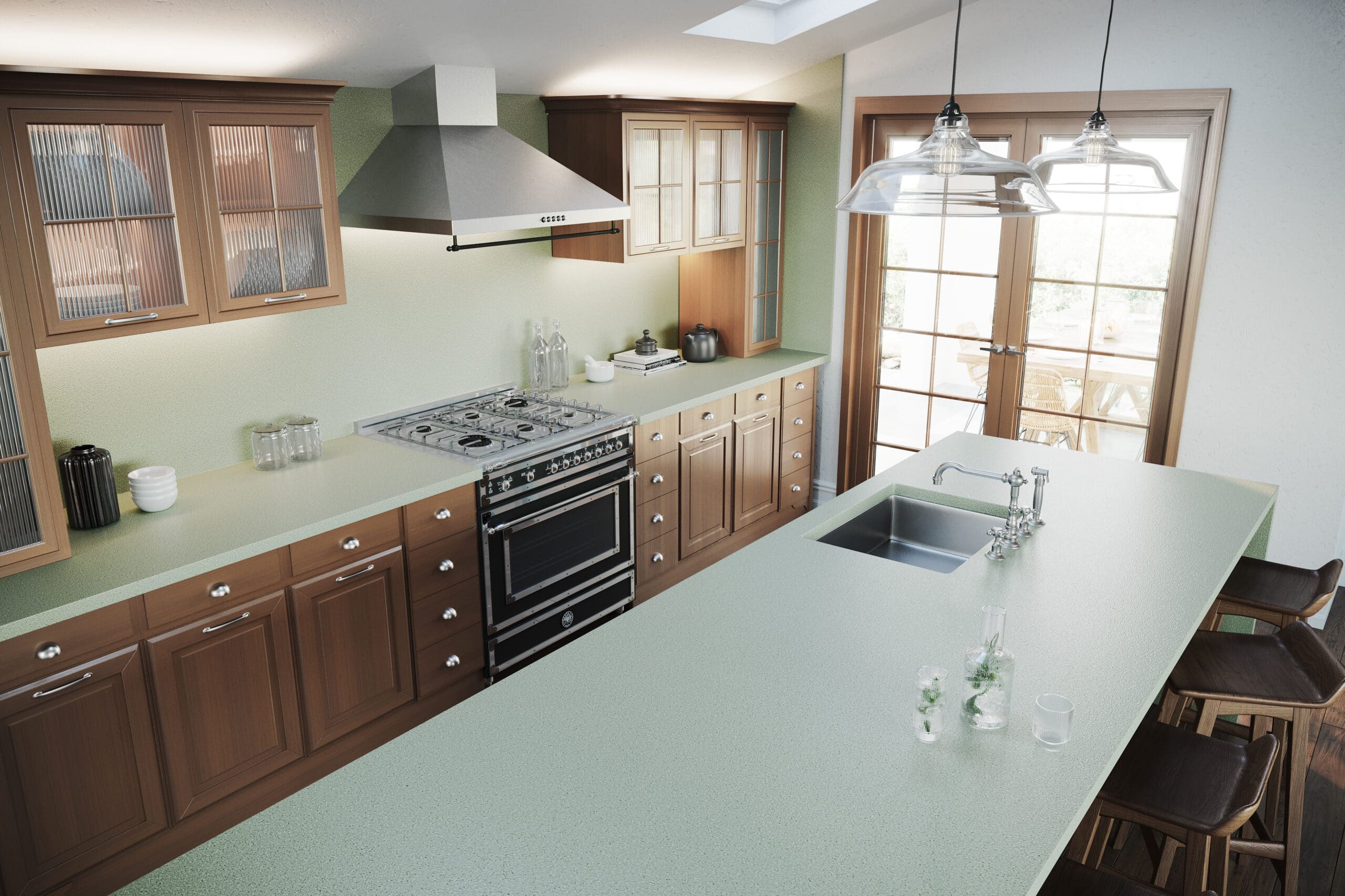 Silestone SunlitDays Poseidonia Green scaled - Catemar Venezuela Uncategorized