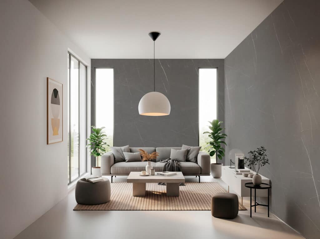 aplicacion pared sala TERRACINA GRAFITO - Catemar Venezuela Uncategorized