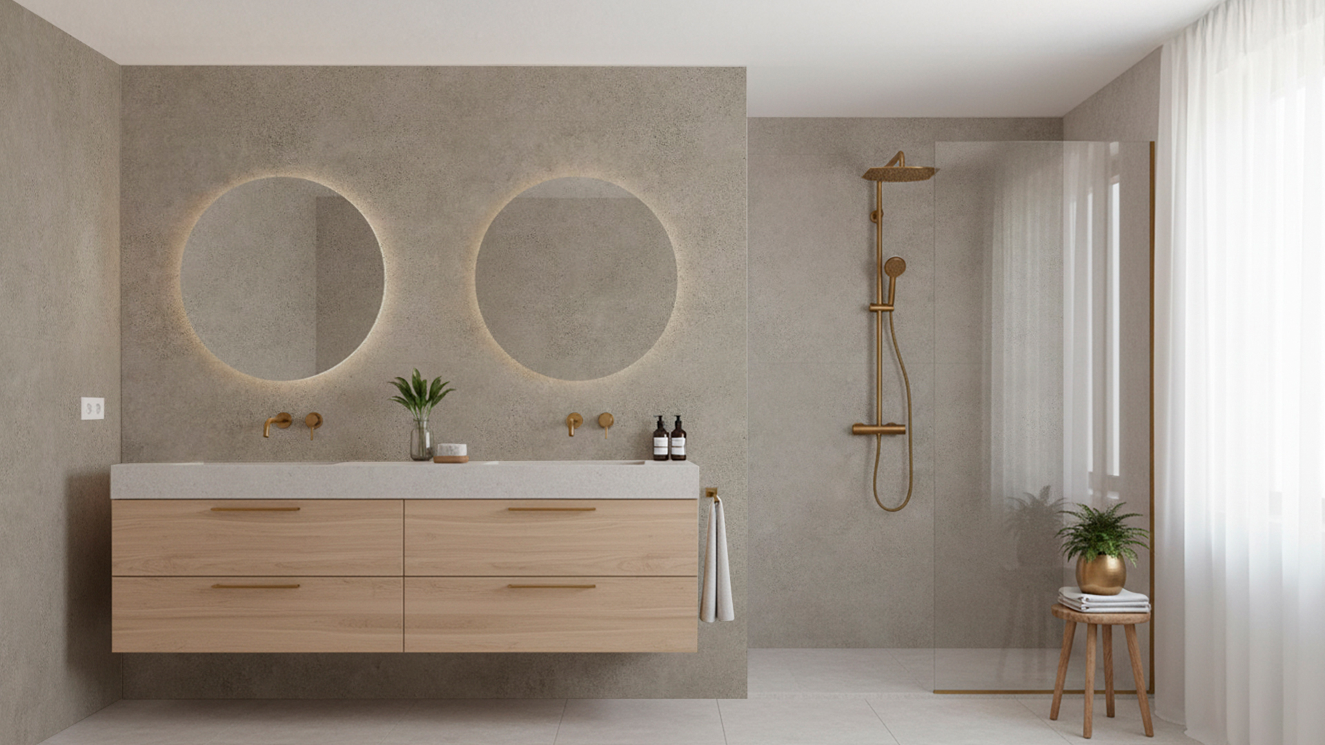 Sapienstone Solid Grey: El Lienzo Perfecto para los Puntos focales de tus espacios 4 SOLID GREY TOPE DE BAÑO