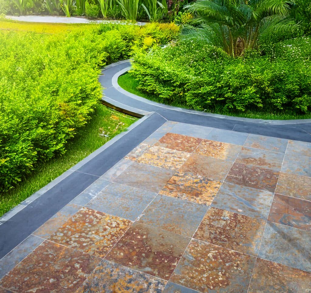 Piso pizarra multicolor