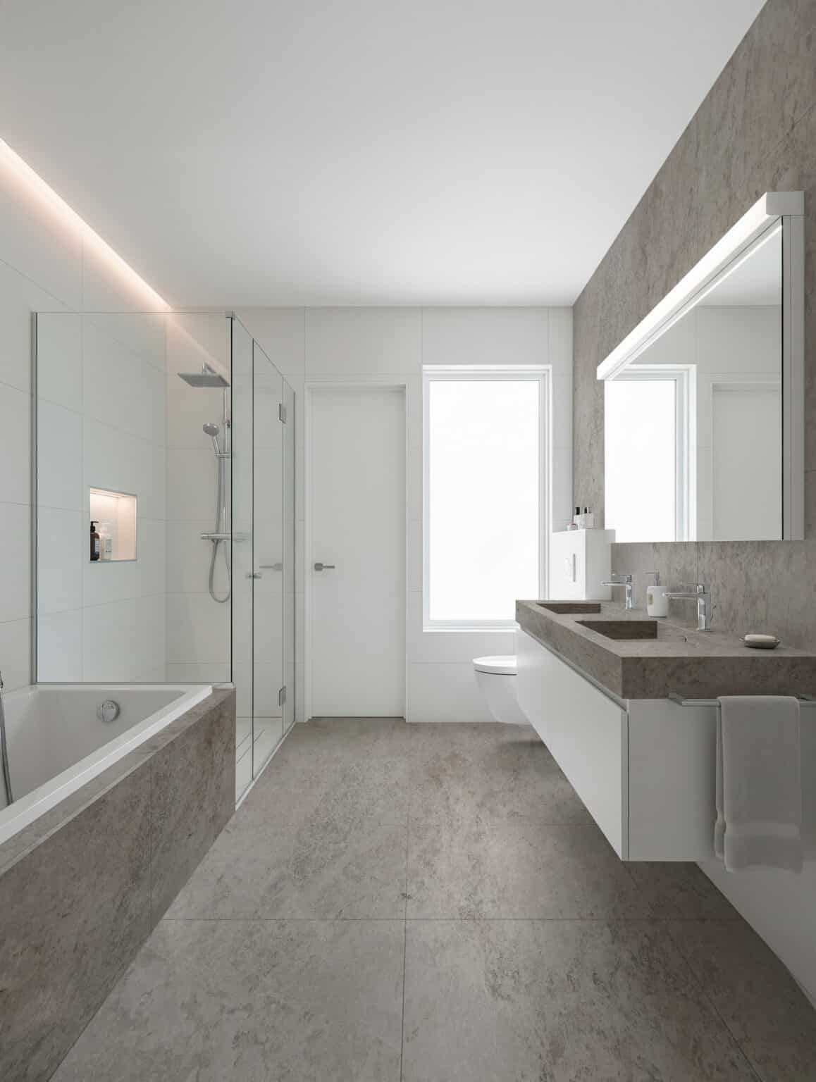 baño mármol silver gray